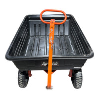 Agri-Fab 4-Wheel Poly Convertible Pull/Tow Garden Dump Cart
