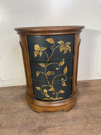 Oval 3-Drawer End Table