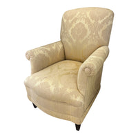 Yellow Floral Pattern Armchair