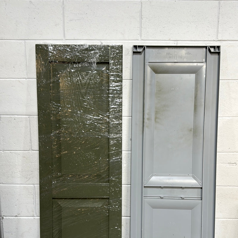 Set of 6 - Olive Green Plastic Shutters