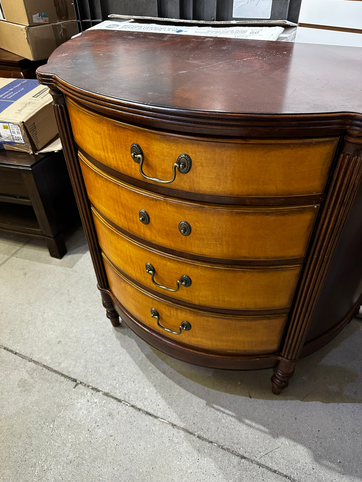 Two tone chest of drawers