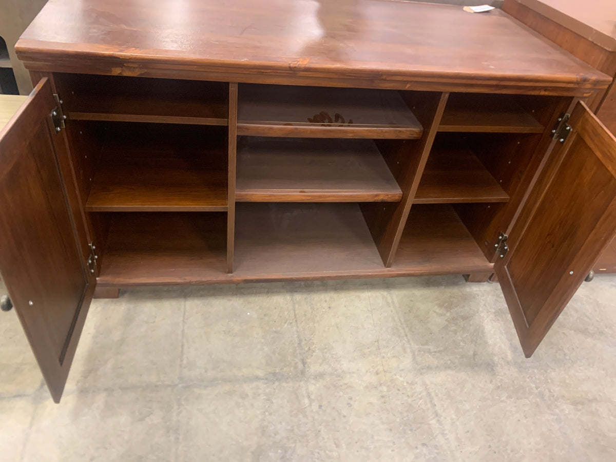 Wooden TV Cabinet With 2 Side Cabinets