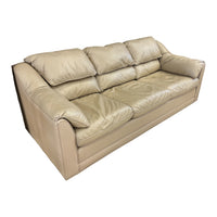 Faux Leather Beige Sofa