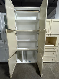 Cameo Beige Upper Kitchen Cabinet Set