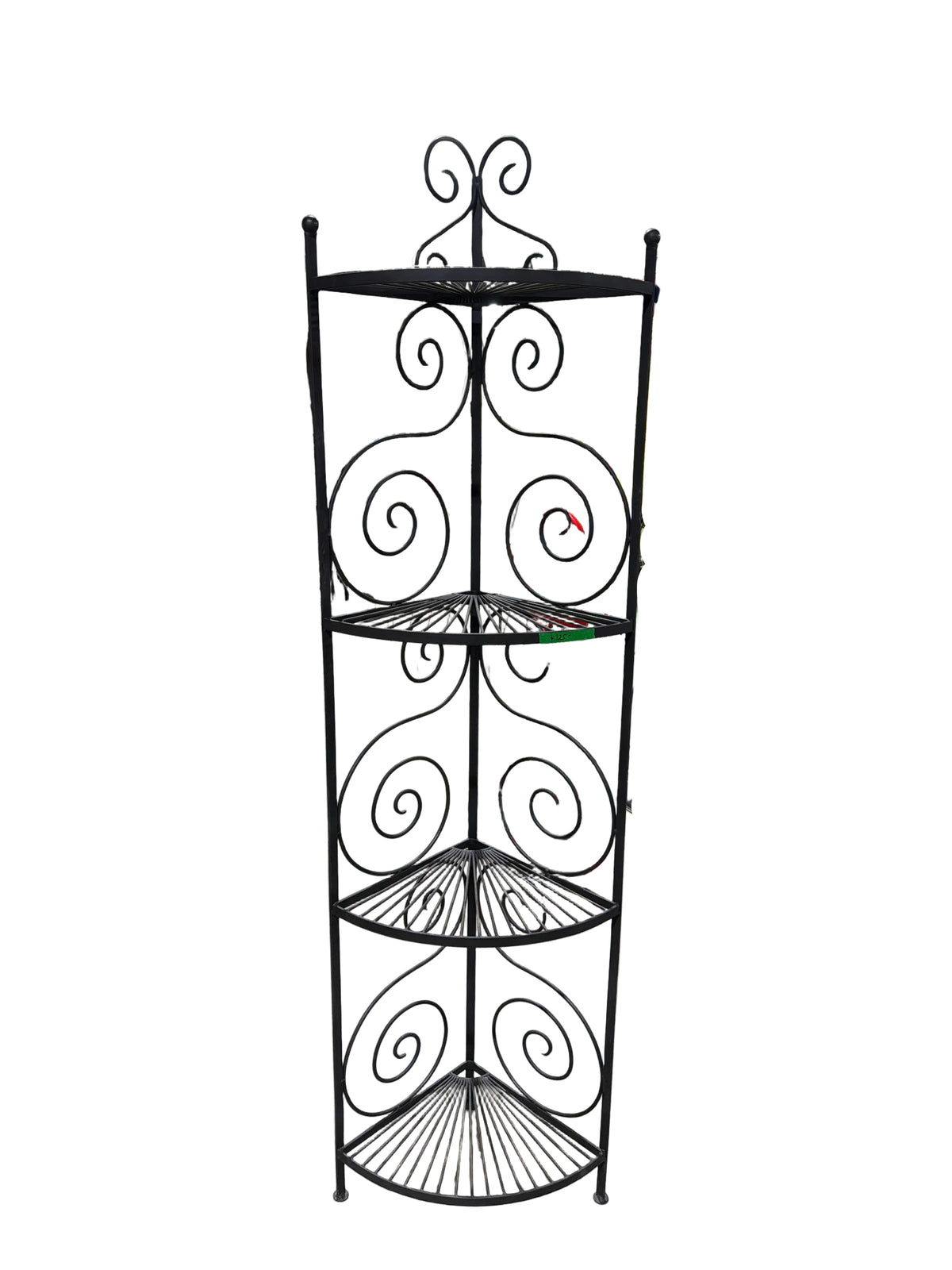 Wrought Iron Corner Plant Stand / Shelving / Etagere