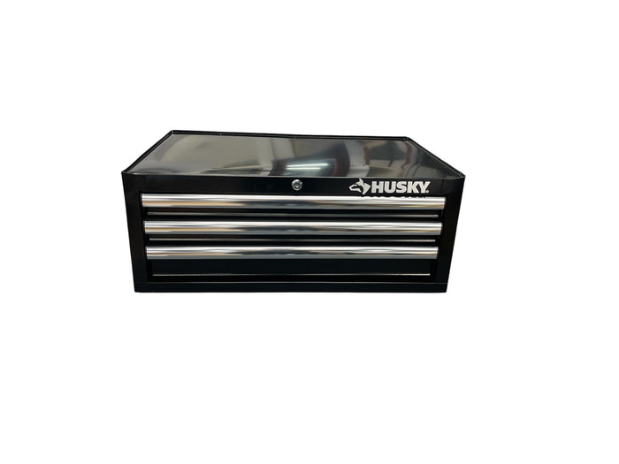 Husky 3-Drawer Intermediate Tool Storage Chest in Gloss Black