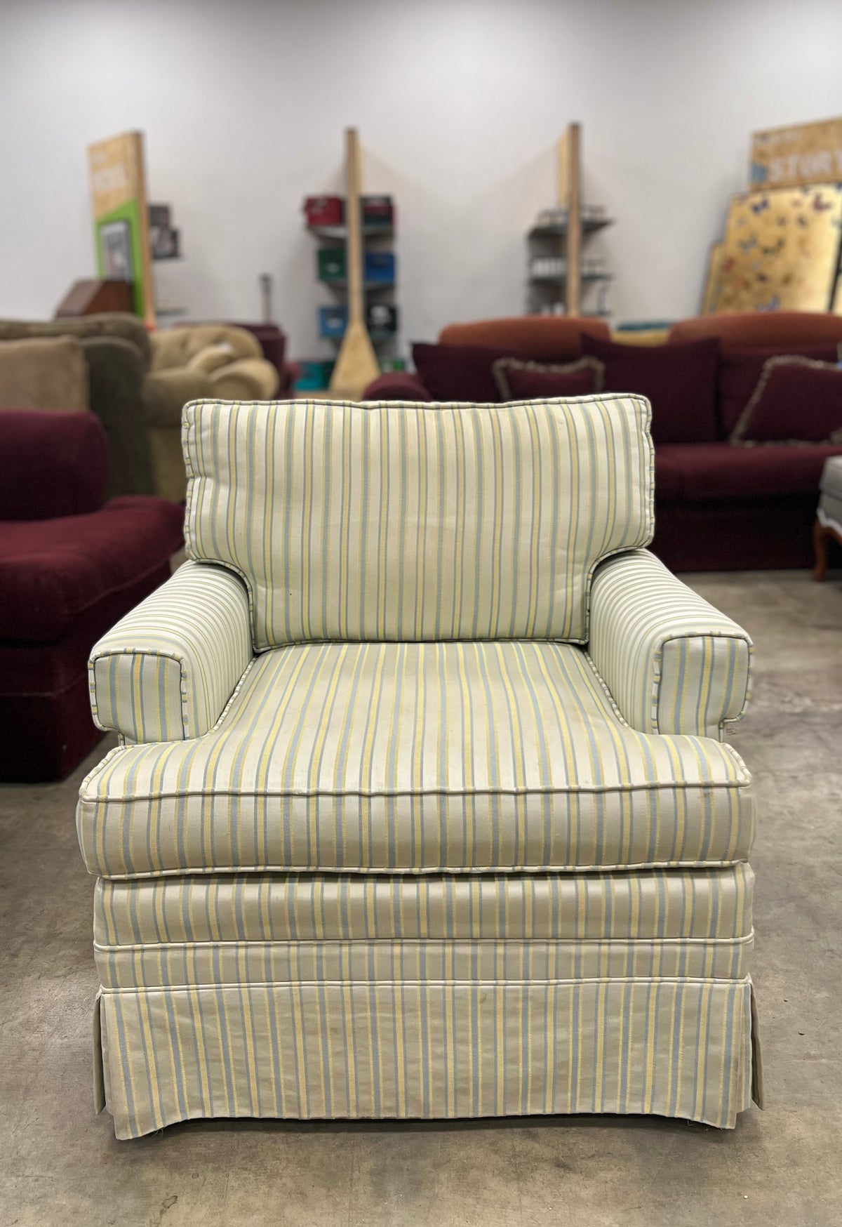 Striped Patterned Armchair