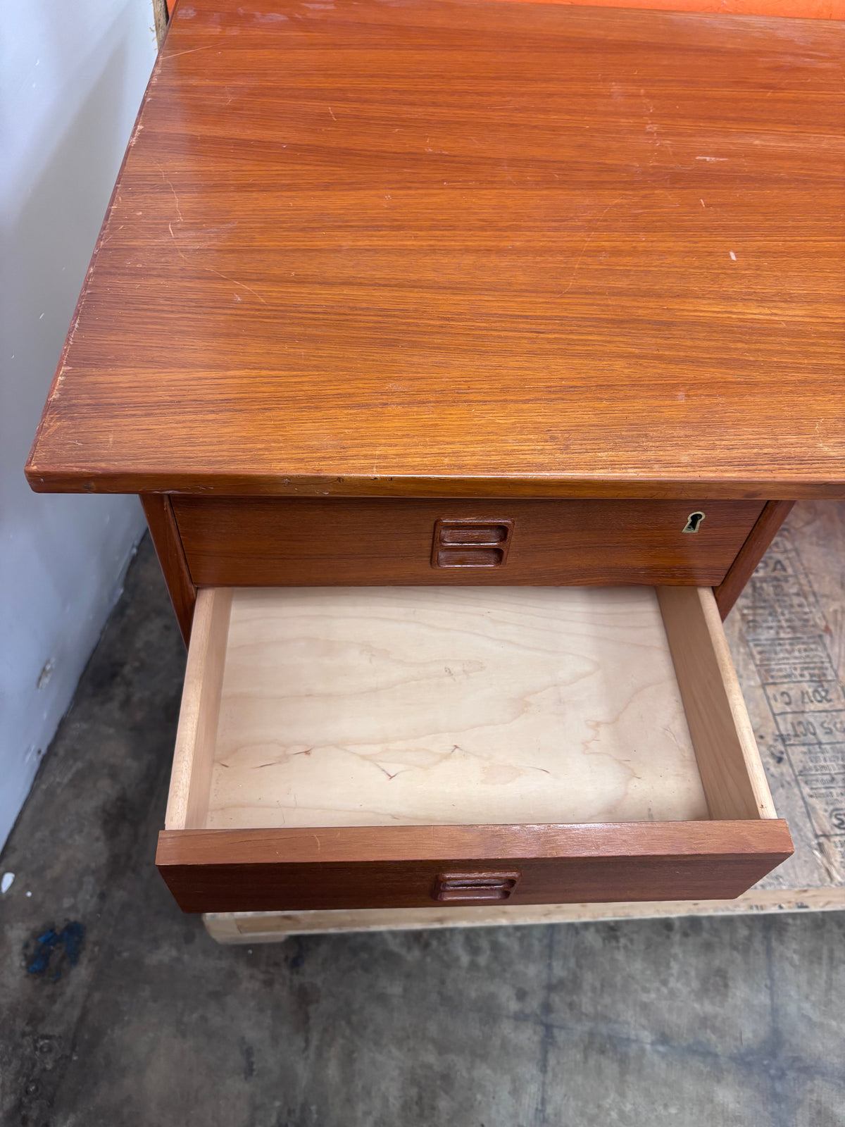 Mid-Century Modern Teak Desk