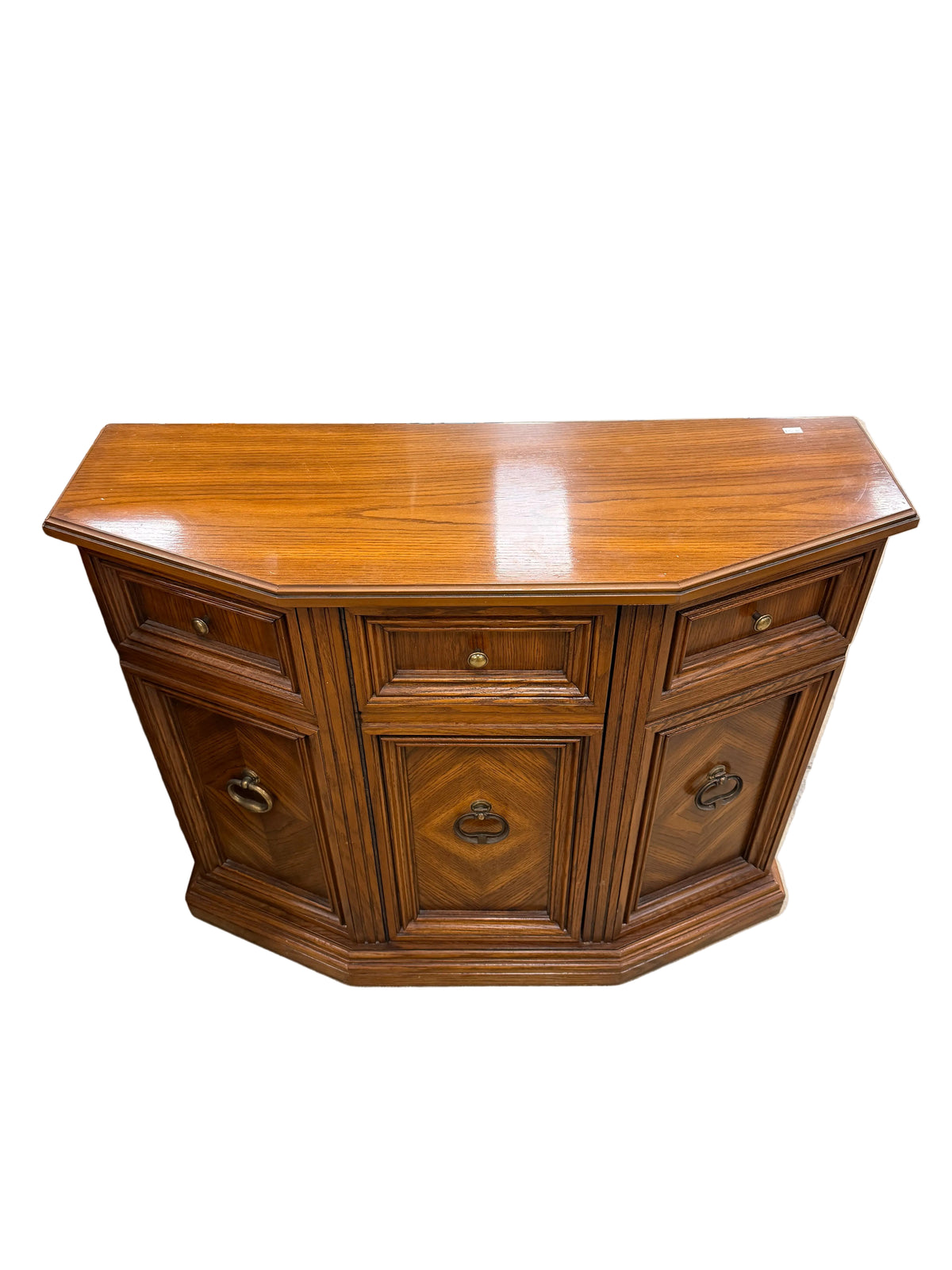Small Wood Console Cabinet