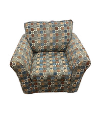 Geometric Patterned Accent Chair
