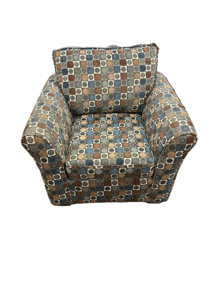 Geometric Patterned Accent Chair