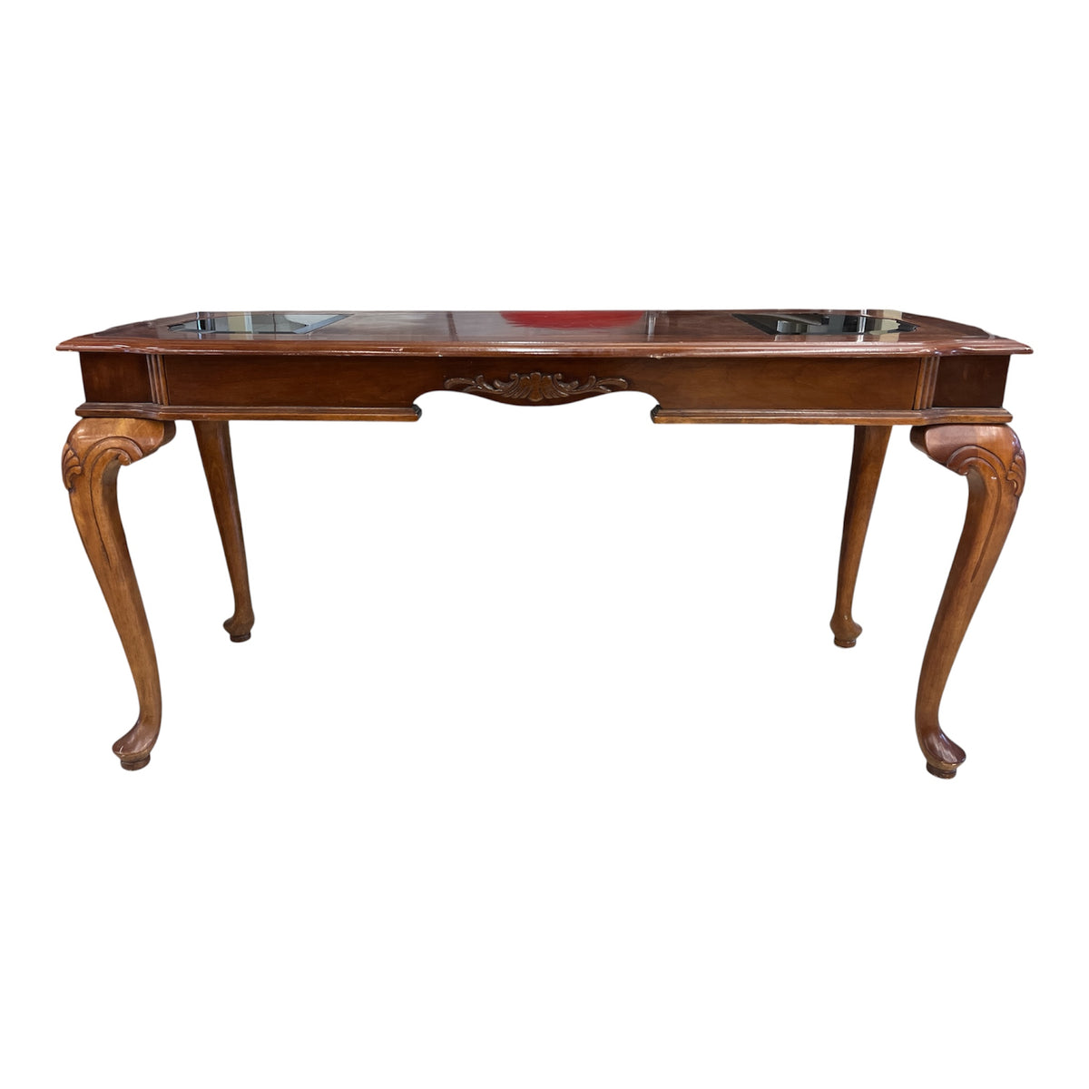 Glass Inlay Console Table