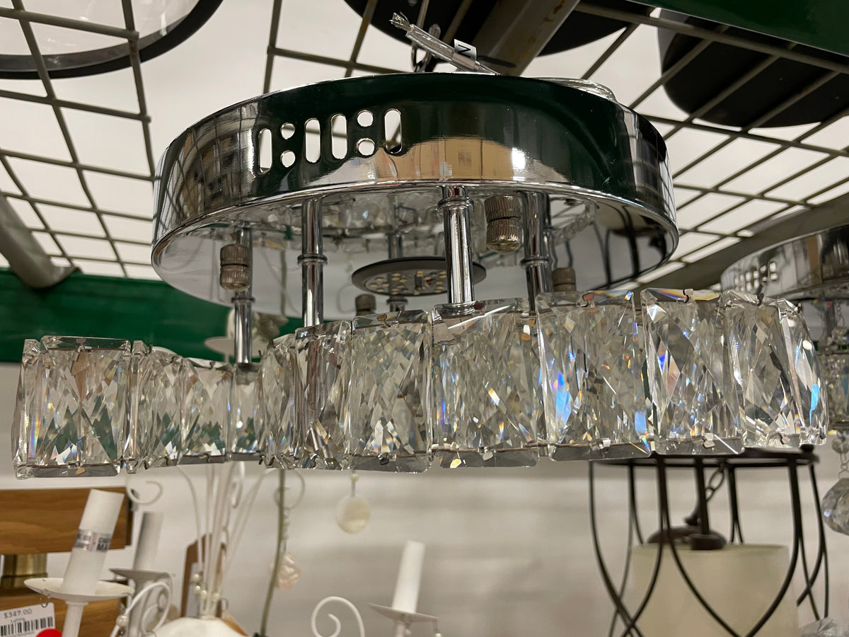 3 Cs Crystal Flushmount