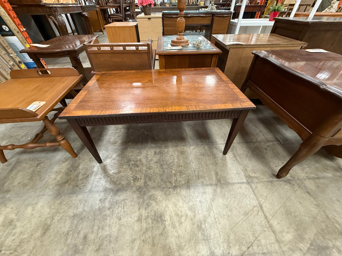 Georgian-Style Mahogany Long Coffee Table