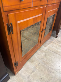 Vintage Maple Hutch Cabinet