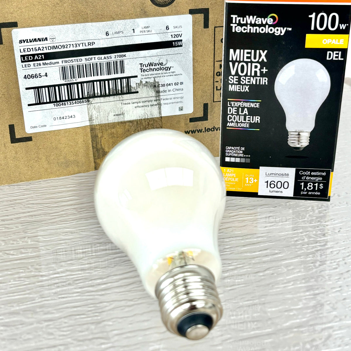 Sylvania LED A21 Soft Glass Bulb, E26 Medium, 15W, 120V, 2700K, 40665-4
