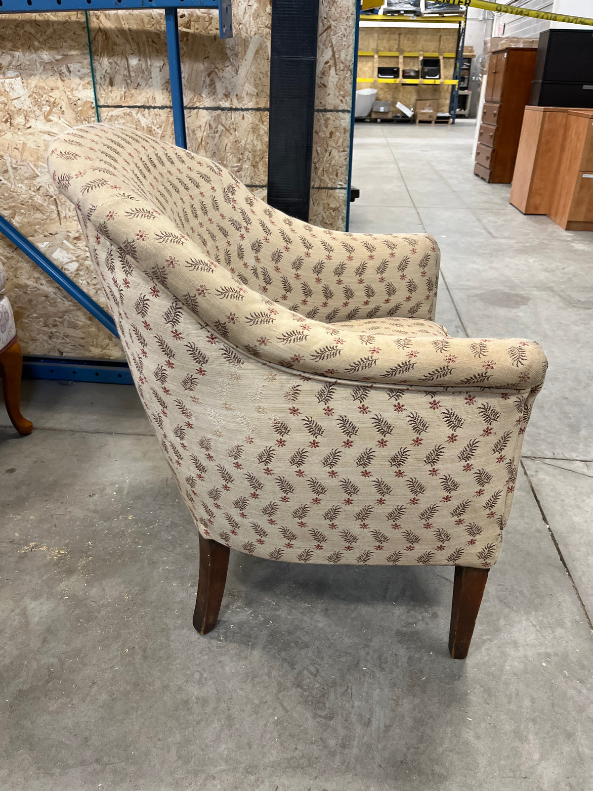 32"W Beige Tub Chair