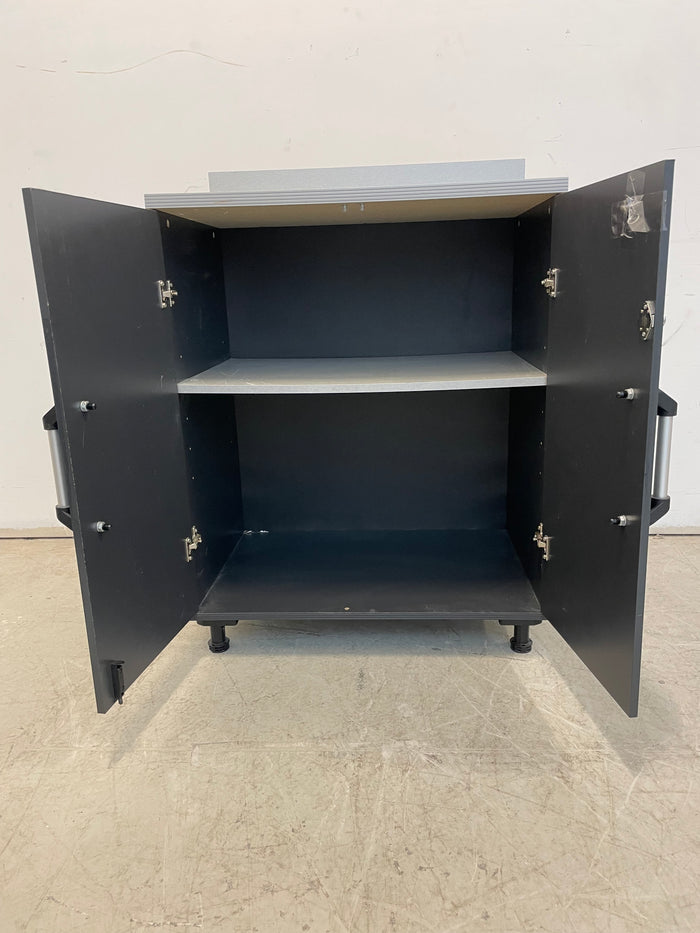 Charcoal Gray Utility Cabinet