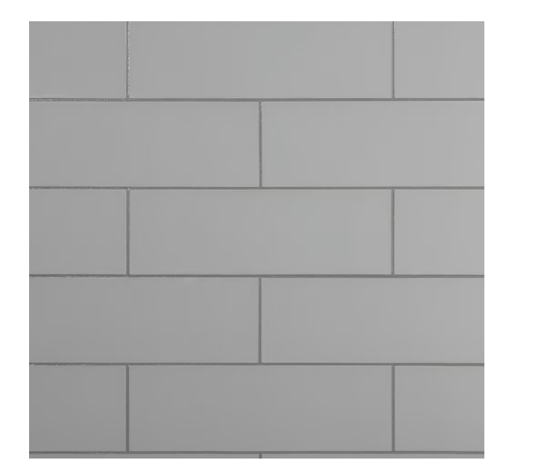 3-Panel Tub Surround Kit in Metro Soft Grey Glossy Finish