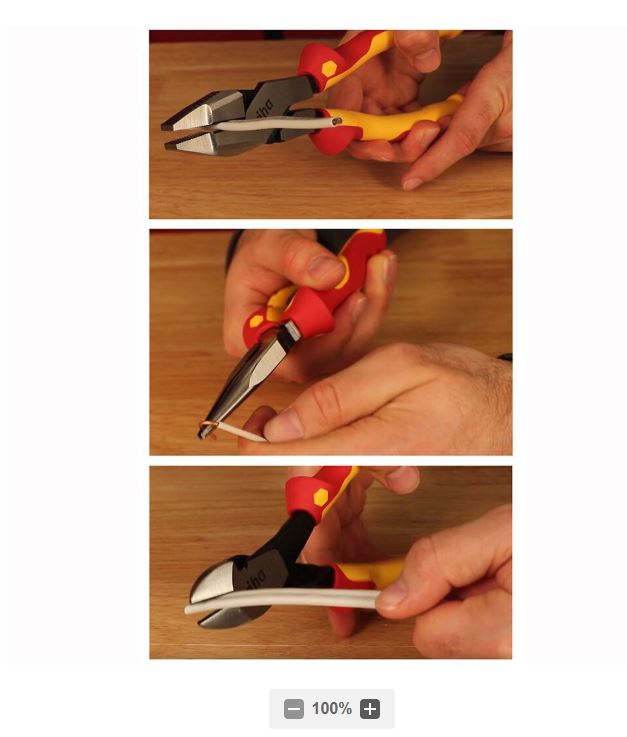 Wiha 3 Piece Electricians Cutter Set
