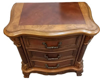 Traditional Old-World Style 3 Drawer Nightstand