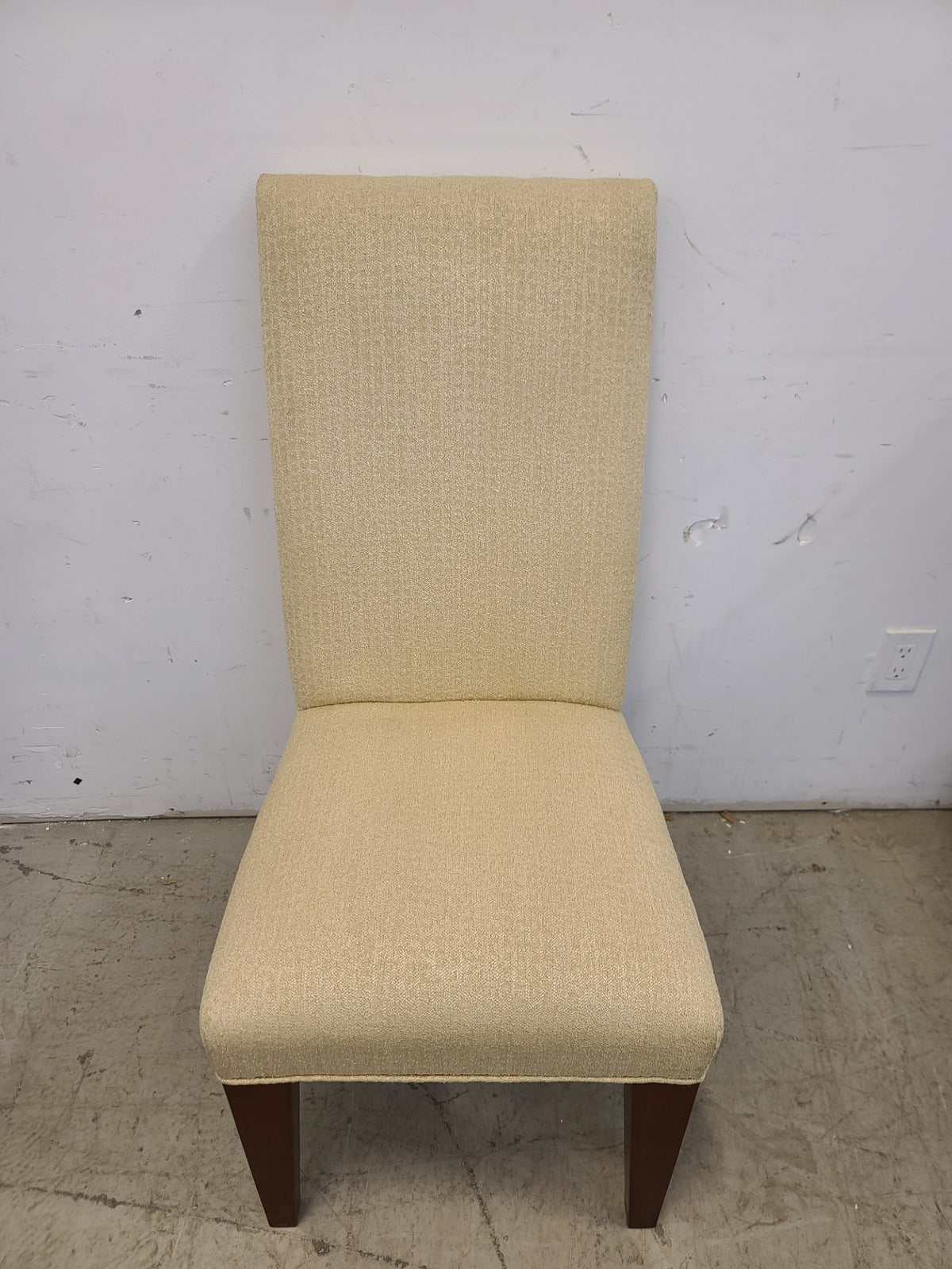 White Fabric Dining Chair