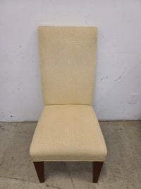 White Fabric Dining Chair