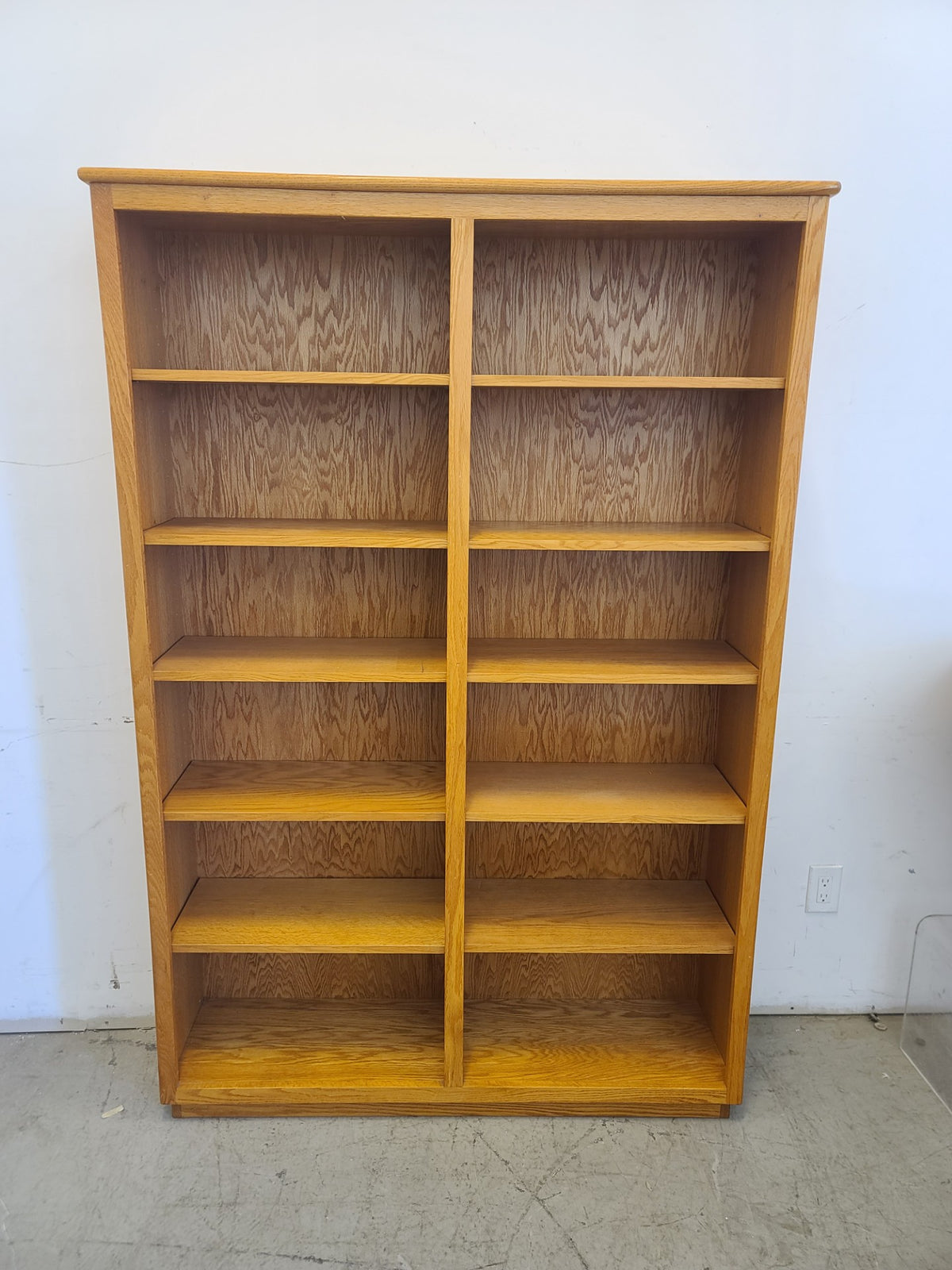 72" Light Brown Bookcase