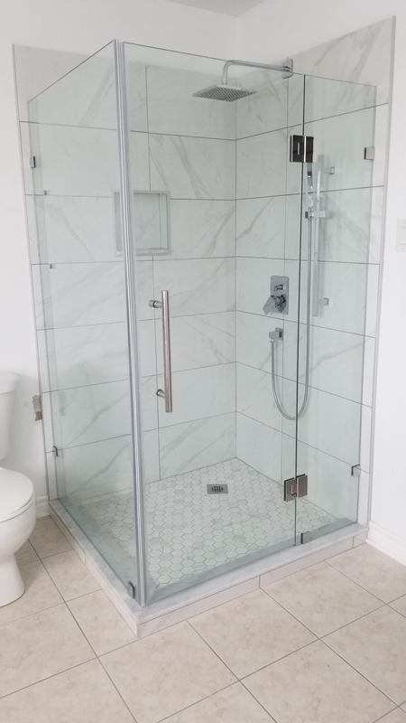 Aston Avalux GS 36" x 38" x 72" Frameless Shower Stall with Glass Shelves in Stainless Steel