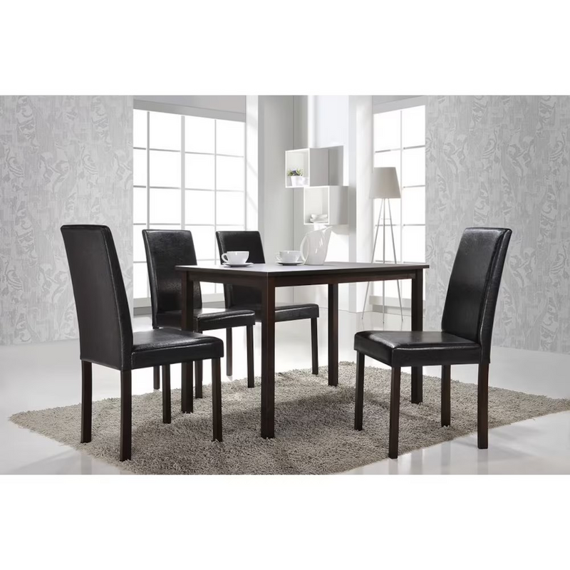 Baxton Studio Andrew Dining Table in Dark Brown