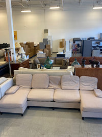 Beige Modular Sectional Sofa