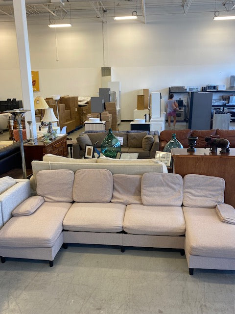 Beige Modular Sectional Sofa