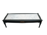 Solid Wood Coffee Table With Marble Top
