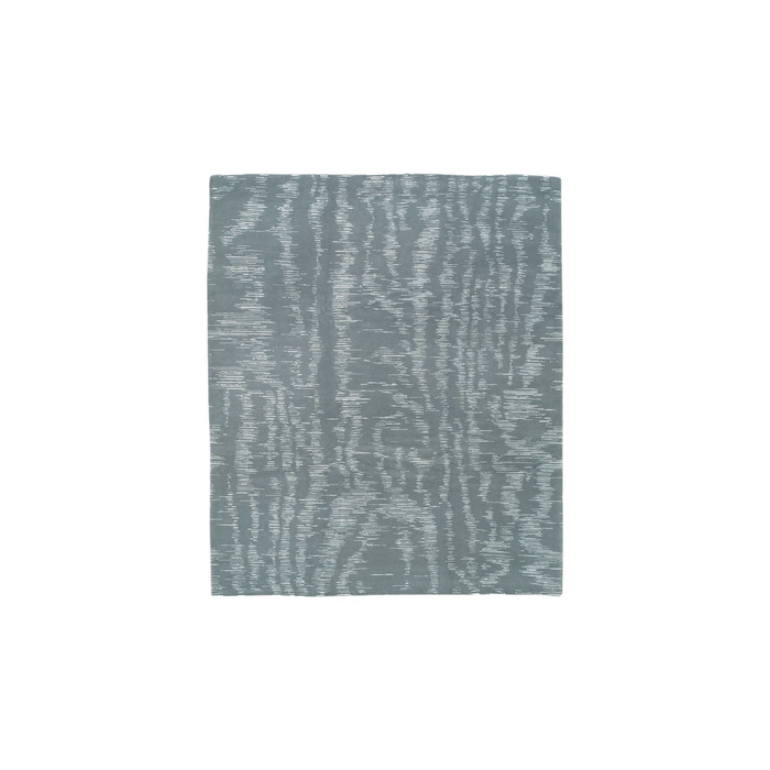 3x5-ft Silk, Wool Area Rug - Moire Nickel