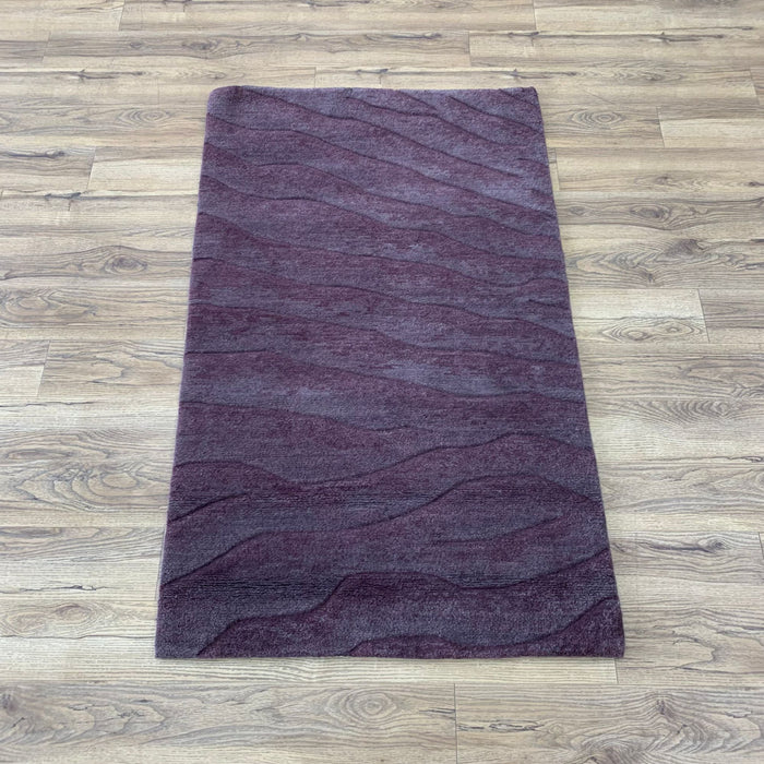 3x5-ft Wool Area Rug - Dune Amethyst