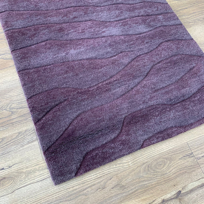 3x5-ft Wool Area Rug - Dune Amethyst