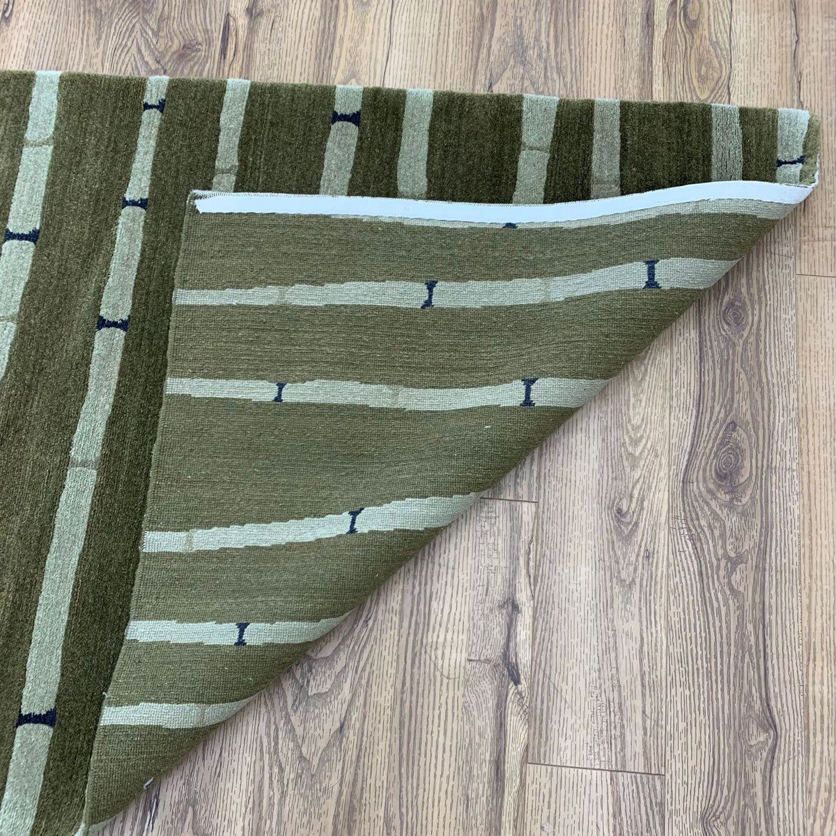 3x5-ft Wool Area Rug - Bamboo Rosemary