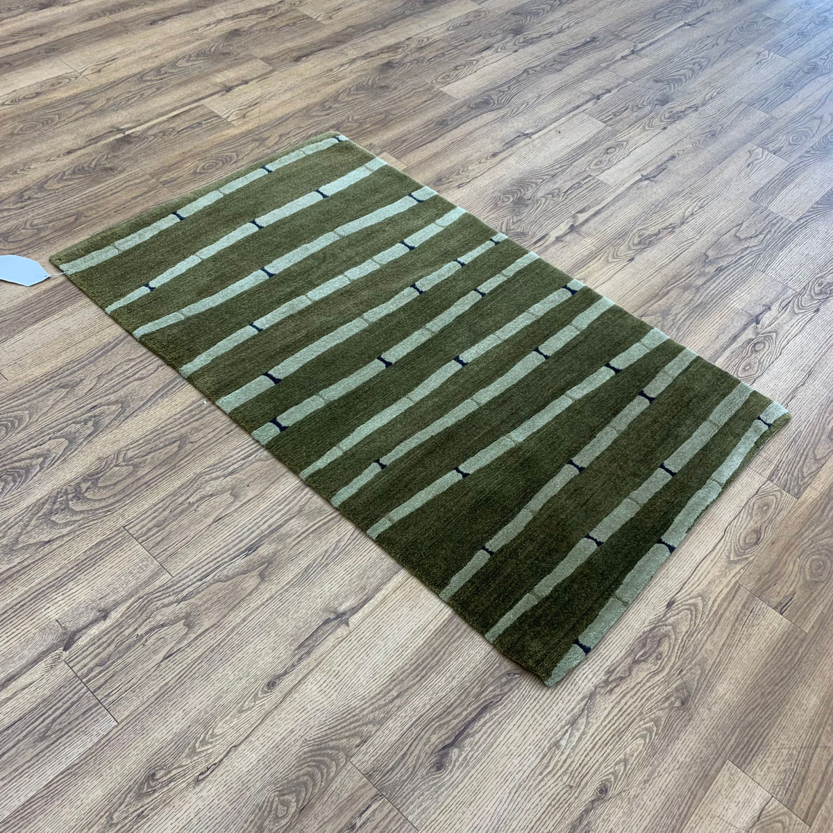 3x5-ft Wool Area Rug - Bamboo Rosemary