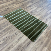 3x5-ft Wool Area Rug - Bamboo Rosemary