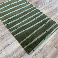 3x5-ft Wool Area Rug - Bamboo Rosemary