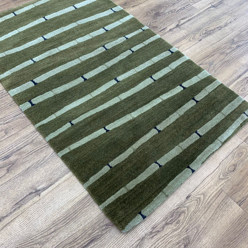 3x5-ft Wool Area Rug - Bamboo Rosemary