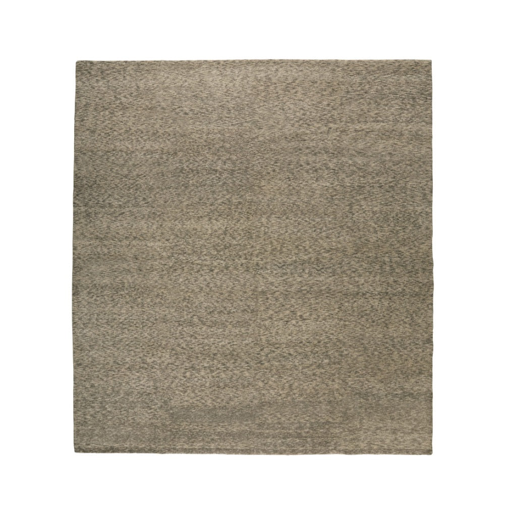 3x5-ft Wool Area Rug - Chenille Gravel