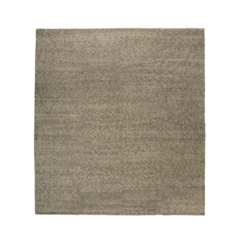 3x5-ft Wool Area Rug - Chenille Gravel