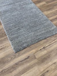 3x5-ft Wool Area Rug - Chenille Gravel