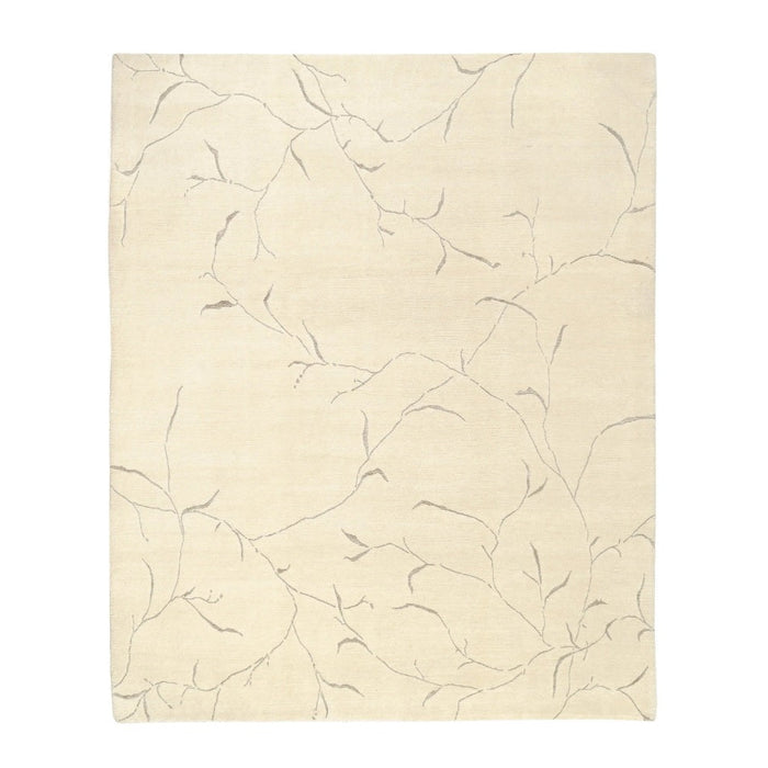 3x5-ft Wool Area Rug - Iceplum w/ Linen Pussywillow