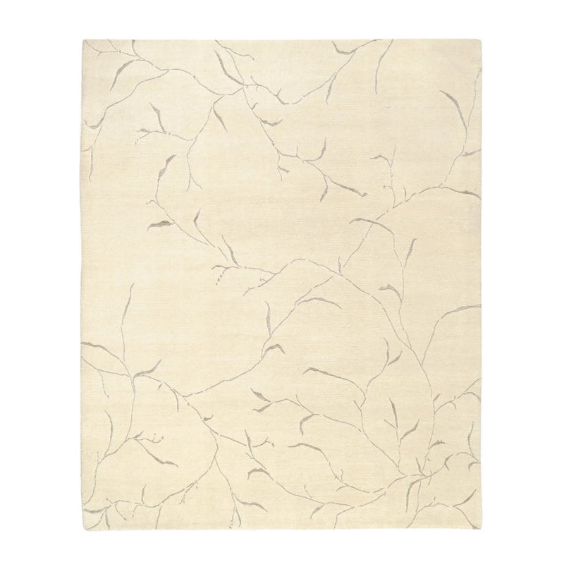3x5-ft Wool Area Rug - Iceplum w/ Linen Pussywillow
