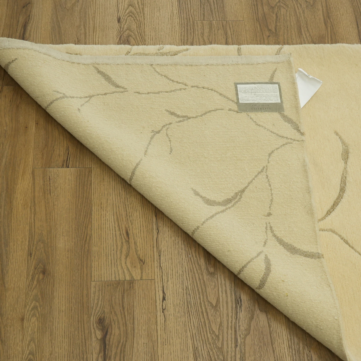3x5-ft Wool Area Rug - Iceplum w/ Linen Pussywillow