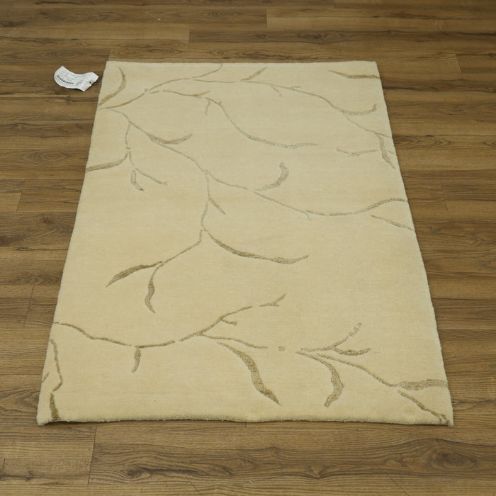 3x5-ft Wool Area Rug - Iceplum w/ Linen Pussywillow