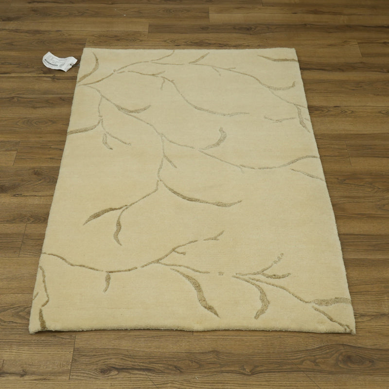 3x5-ft Wool Area Rug - Iceplum w/ Linen Pussywillow