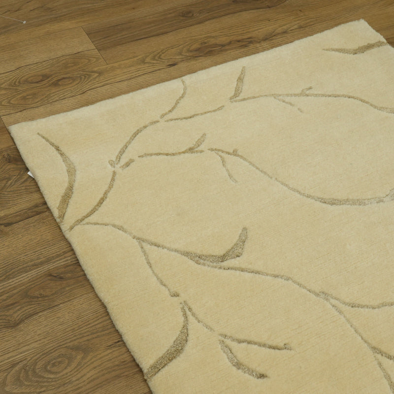 3x5-ft Wool Area Rug - Iceplum w/ Linen Pussywillow
